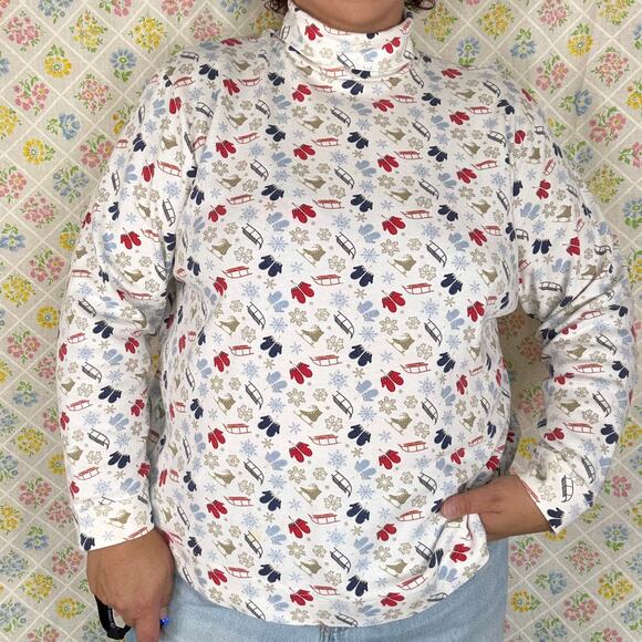 VINTAGE 90S Architect long sleeve turtleneck 2X winter - Picture 1 of 6